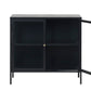 Carmel Sideboard in Black Glass Door