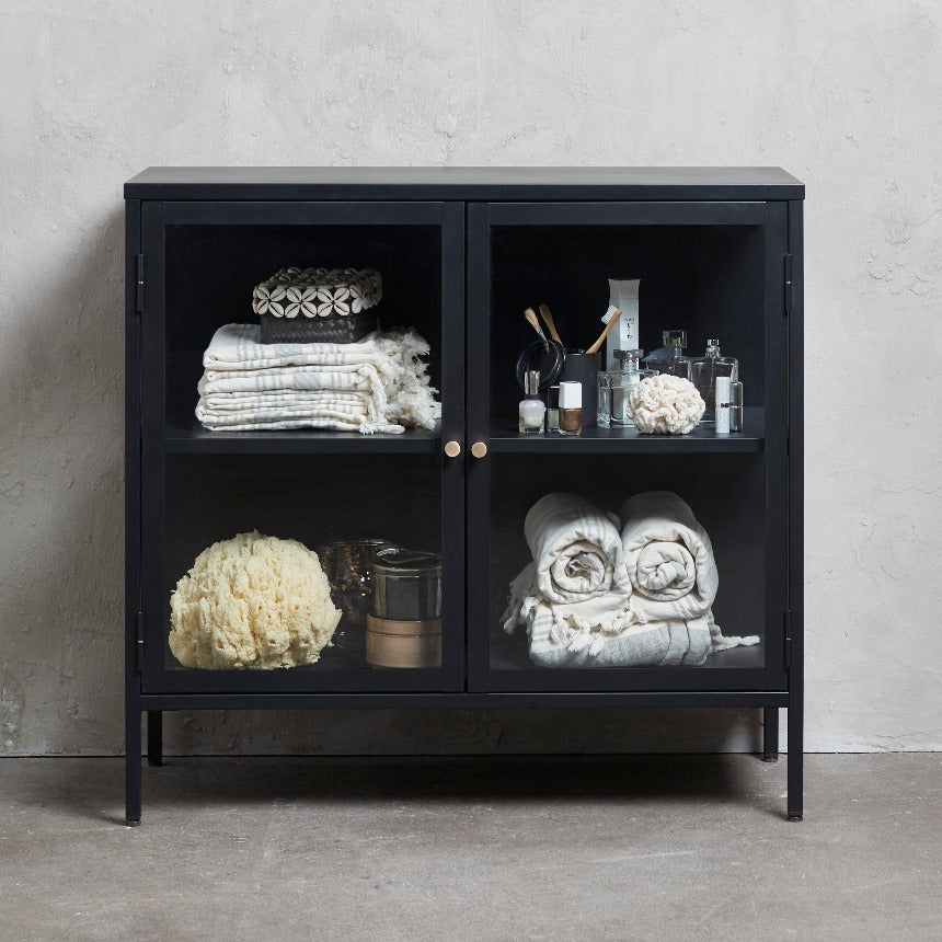 Carmel Sideboard in Black Glass Door