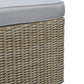 Outdoor 6 Piece Modular Sofa Set Brown Wicker