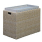 Outdoor 6 Piece Modular Sofa Set Brown Wicker