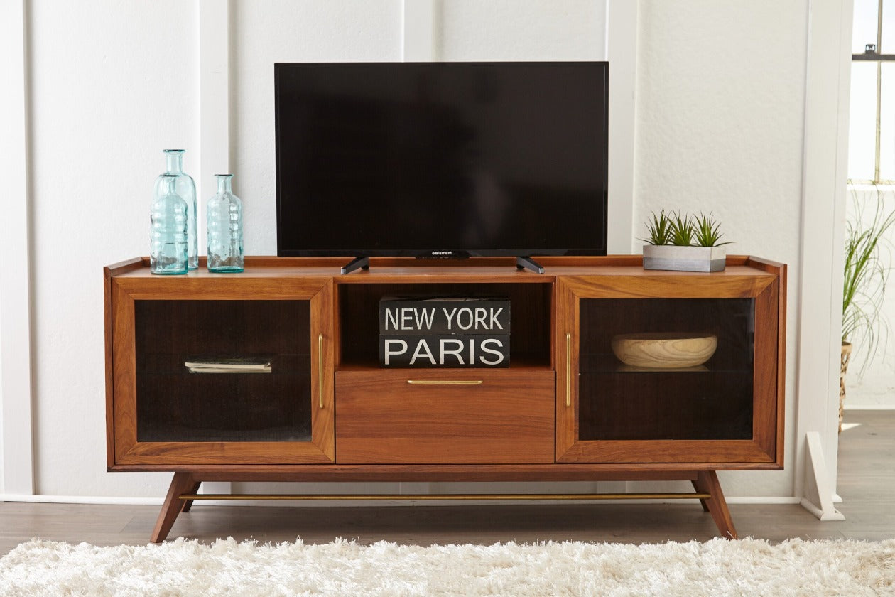 Denali Media Cabinet 71" x 30" / Walnut Finish