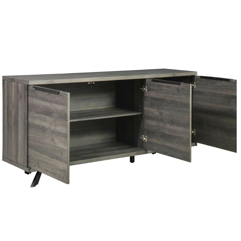 Geneva 3 Section/Door Buffet Sideboard 66 Inches