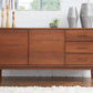 Lavina Sideboard Walnut Wood Finish LVNA 4065 