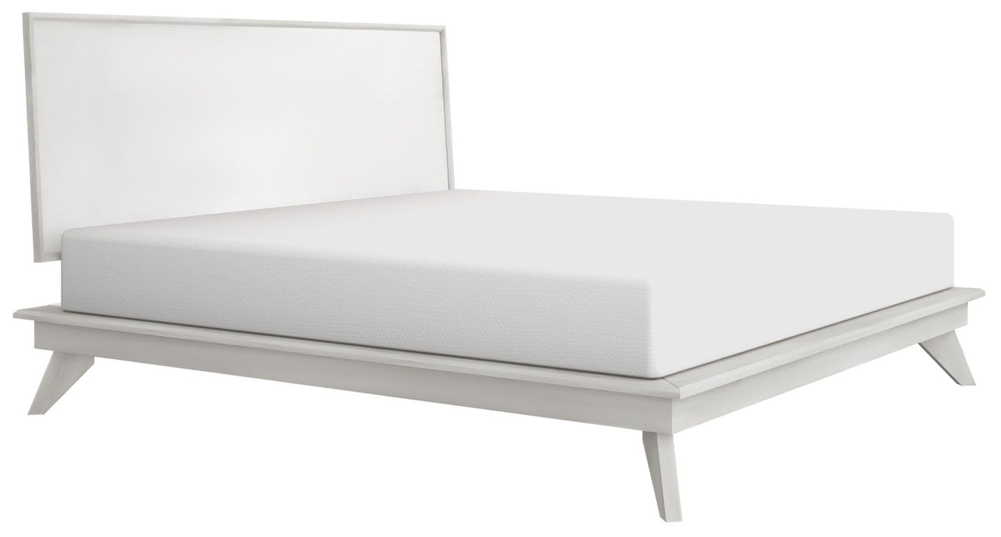 Rainier Platform Bed with Fabric Headboard