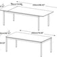 Lucius Expandable Dining Table 79 - 98"