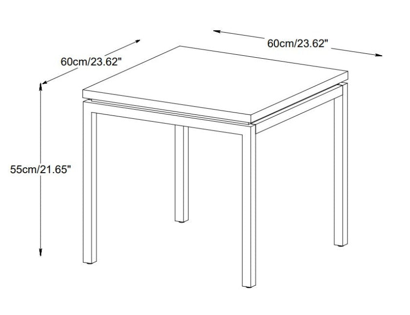 Lucius End Table 24" x 24"